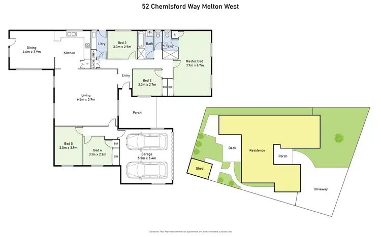 Floorplan of Homely house listing, 52 Chelmsford Way, Melton West VIC 3337