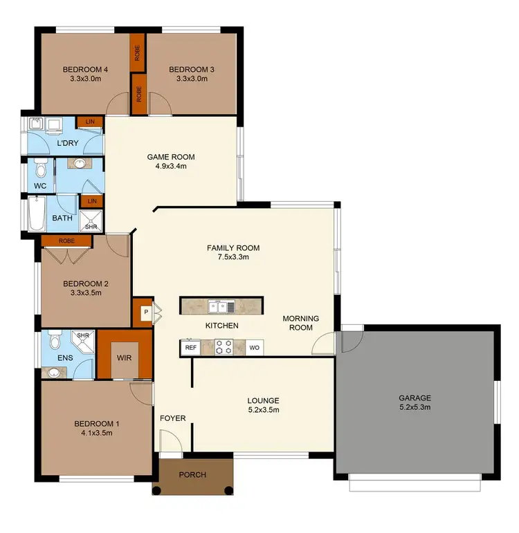 Floorplan of Homely house listing, 3 Pebble Beach Drive, Dubbo NSW 2830