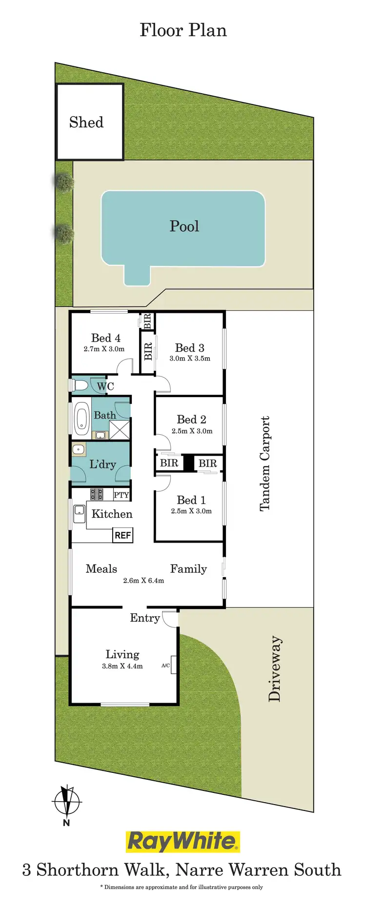 Floorplan of Homely house listing, 3 Shorthorn Walk, Narre Warren South VIC 3805