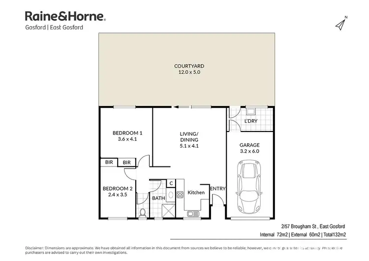 Floorplan of Homely villa listing, 2/57 Brougham Street, East Gosford NSW 2250