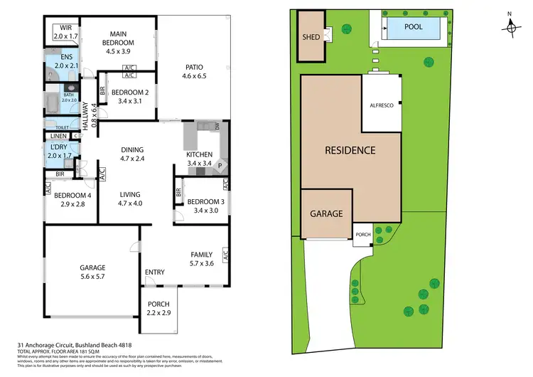 Floorplan of Homely house listing, 31 Anchorage Circuit, Bushland Beach QLD 4818