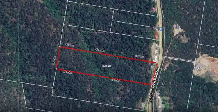Floorplan of Homely land listing, 1634 Tamborine-Oxenford Road, Wongawallan QLD 4210