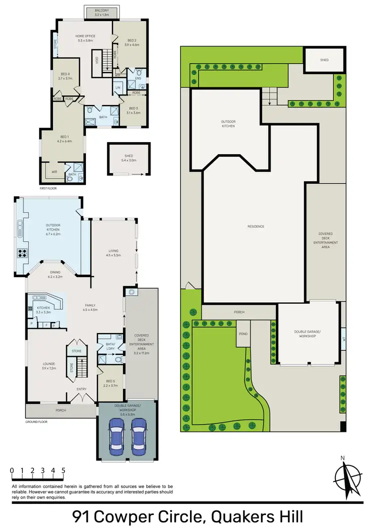 Floorplan of Homely house listing, 91 Cowper Circle, Quakers Hill NSW 2763