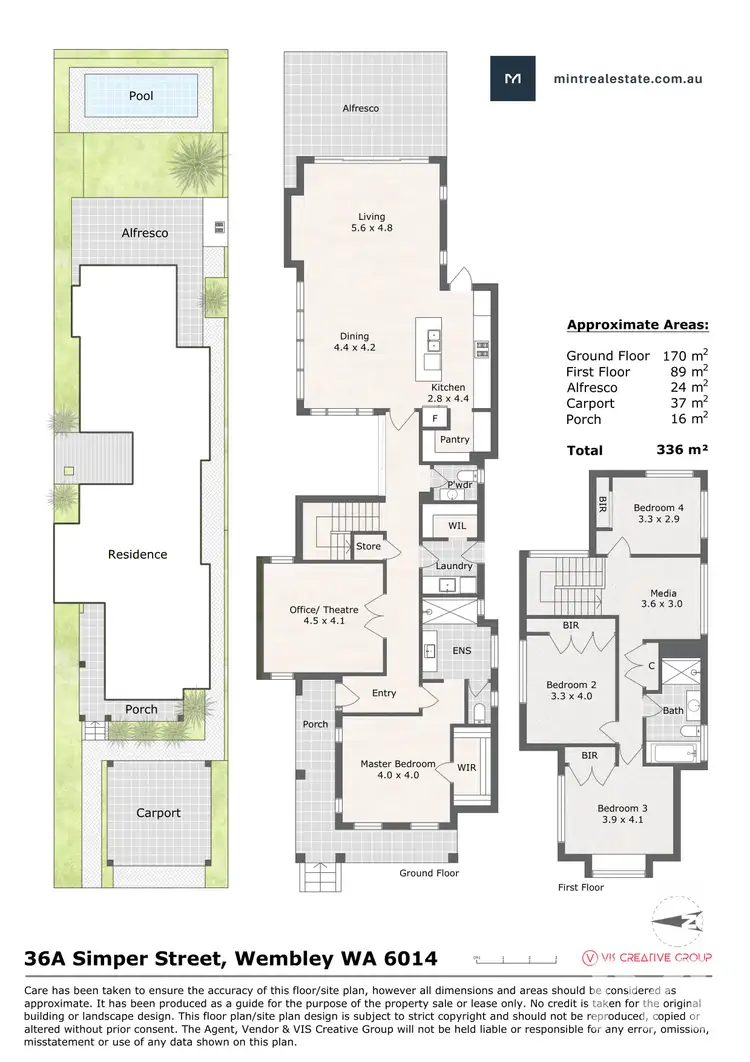 Floorplan of Homely house listing, 36A Simper Street, Wembley WA 6014