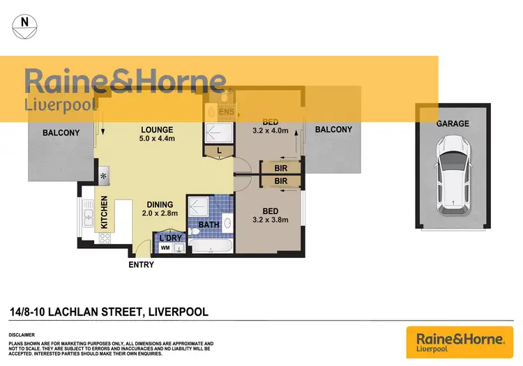 Floorplan of Homely apartment listing, 14/8-10 Lachlan Street, Liverpool NSW 2170