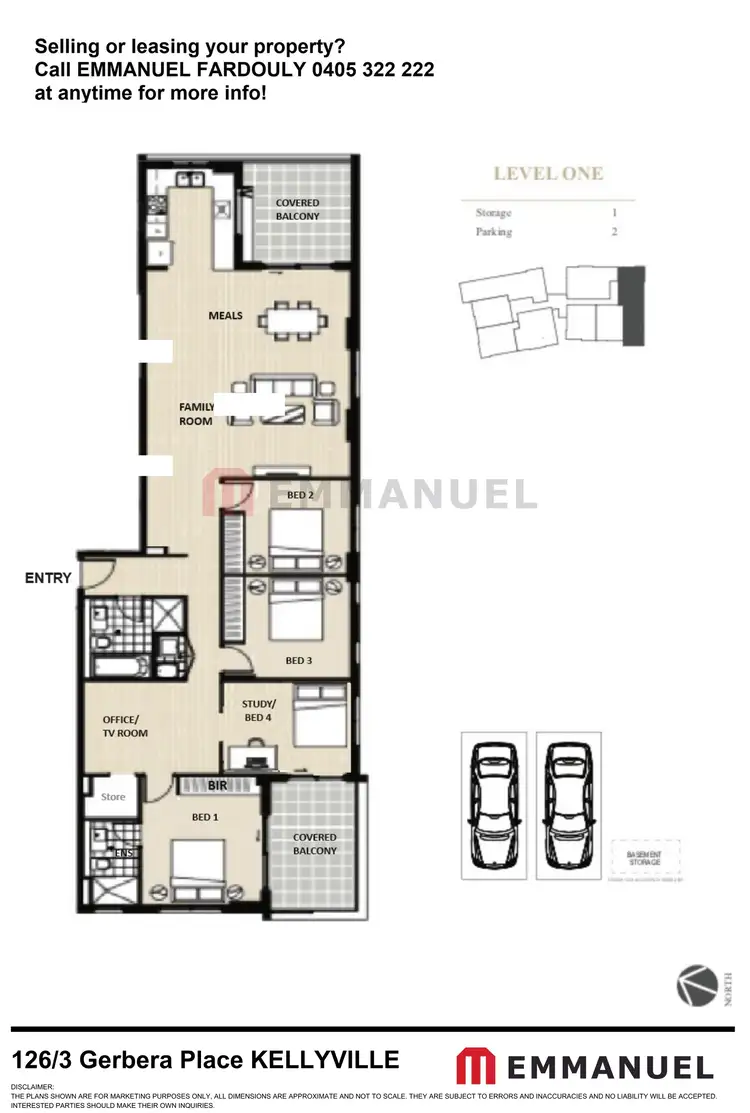 Floorplan of Homely apartment listing, 126/3 Gerbera Place, Kellyville NSW 2155