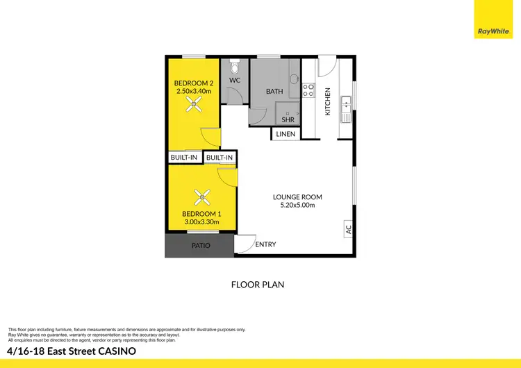 Floorplan of Homely unit listing, 4/16-18 East Street, Casino NSW 2470