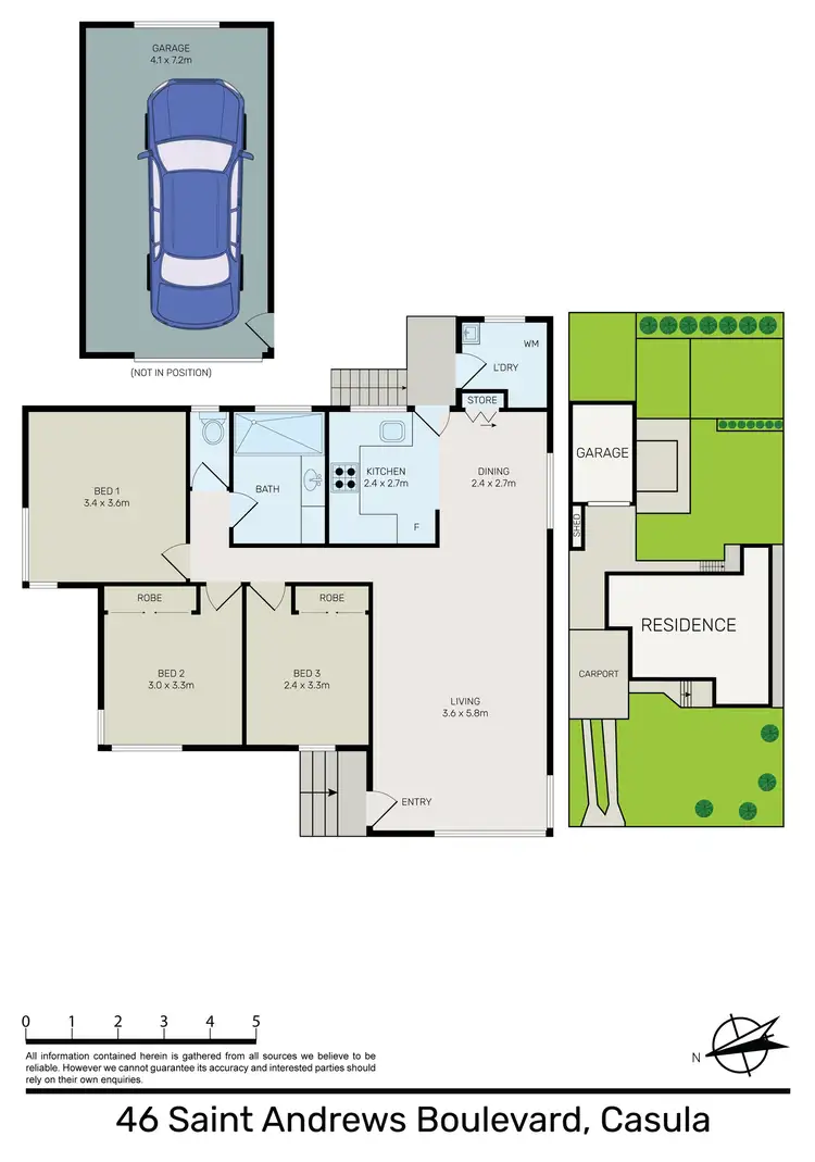 Floorplan of Homely house listing, 46 St Andrews Boulevard, Casula NSW 2170