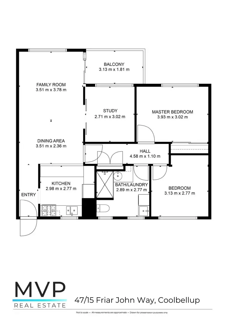 Floorplan of Homely apartment listing, 47/15 Friar John Way, Coolbellup WA 6163