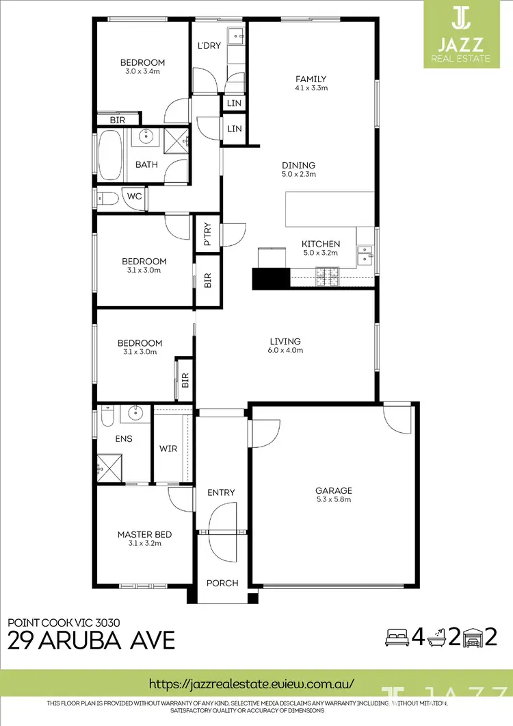 Floorplan of Homely house listing, 29 ARUBA AVE, Point Cook VIC 3030