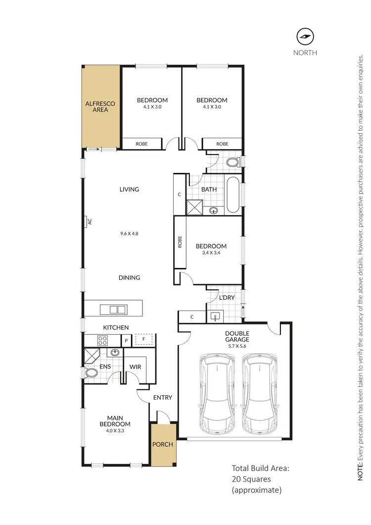 Floorplan of Homely house listing, 15 Dampiera Avenue, Wallan VIC 3756