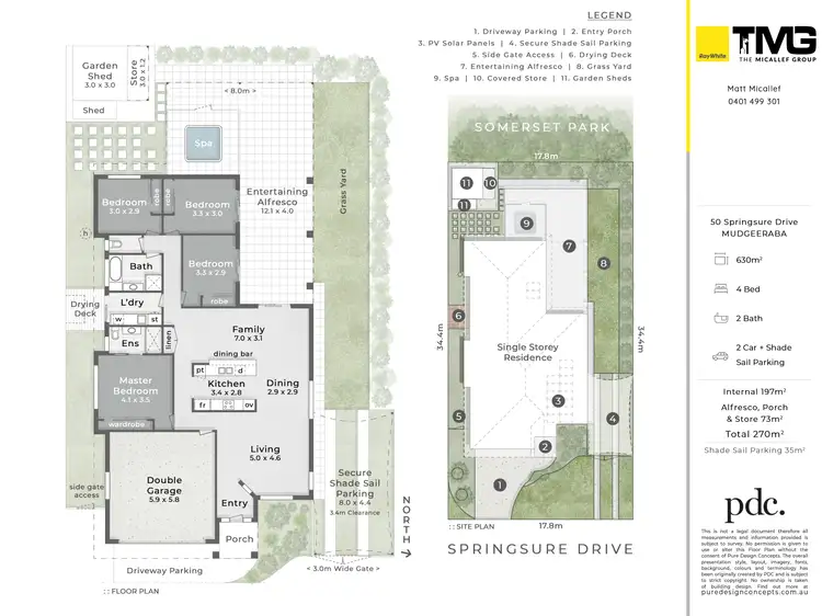 Floorplan of Homely house listing, 50 Springsure Drive, Mudgeeraba QLD 4213