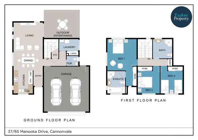 Floorplan of Homely townhouse listing, 37/65 Manooka Drive, Cannonvale QLD 4802