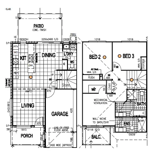 Floorplan of Homely townhouse listing, 33/83 Cribb Avenue, Mitchelton QLD 4053