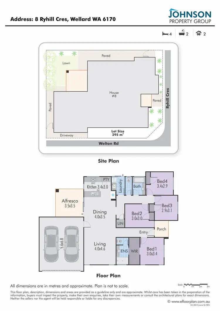 Floorplan of Homely house listing, 8 Ryhill Crescent, Wellard WA 6170