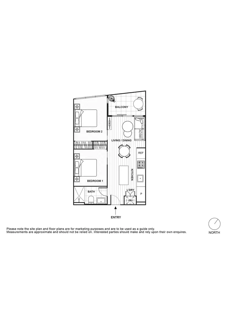 Floorplan of Homely apartment listing, 3309/33 Rose Lane, Melbourne VIC 3000
