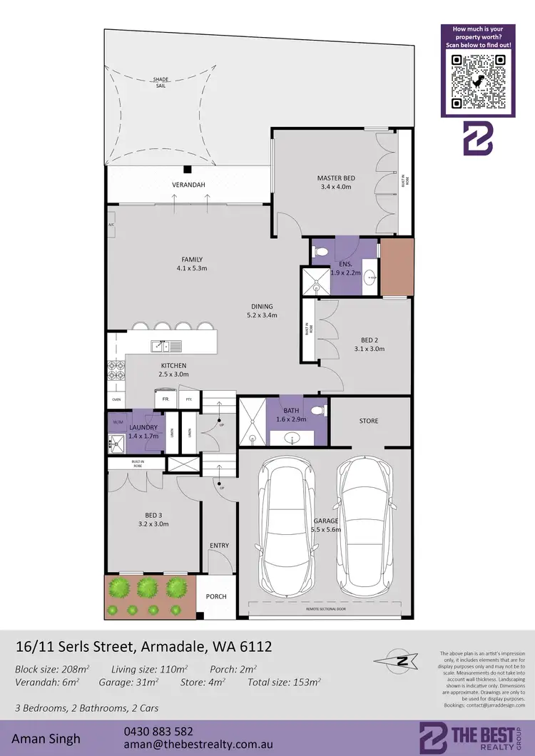 Floorplan of Homely house listing, 16/11 Serls Street, Armadale WA 6112