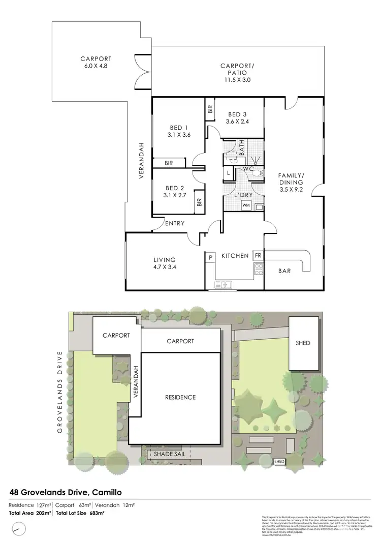 Floorplan of Homely house listing, 48 Grovelands Drive, Camillo WA 6111