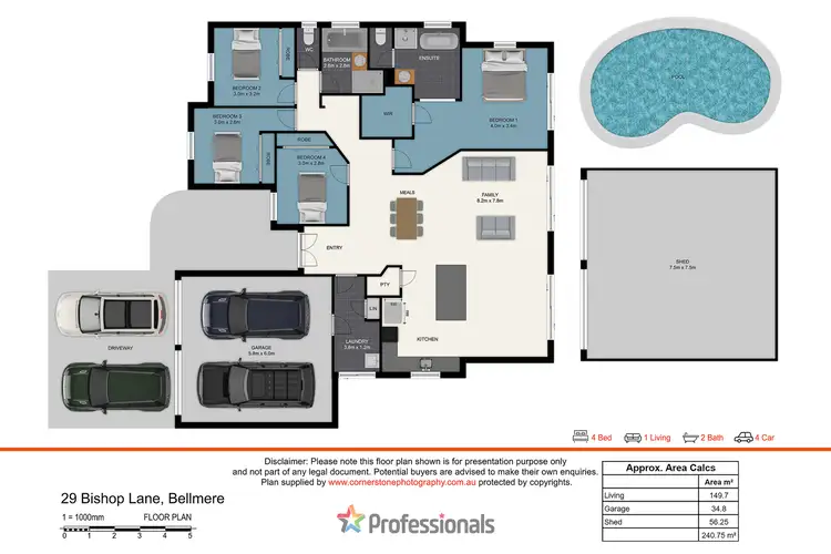 Floorplan of Homely house listing, 29 Bishop Lane, Bellmere QLD 4510
