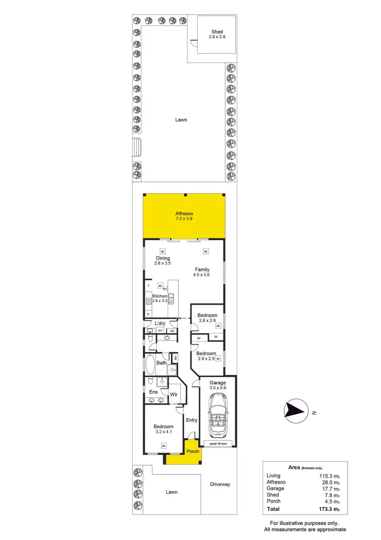Floorplan of Homely house listing, 4a Dampier Avenue, Findon SA 5023