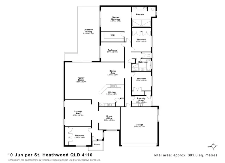 Floorplan of Homely house listing, 10 Juniper Street, Heathwood QLD 4110