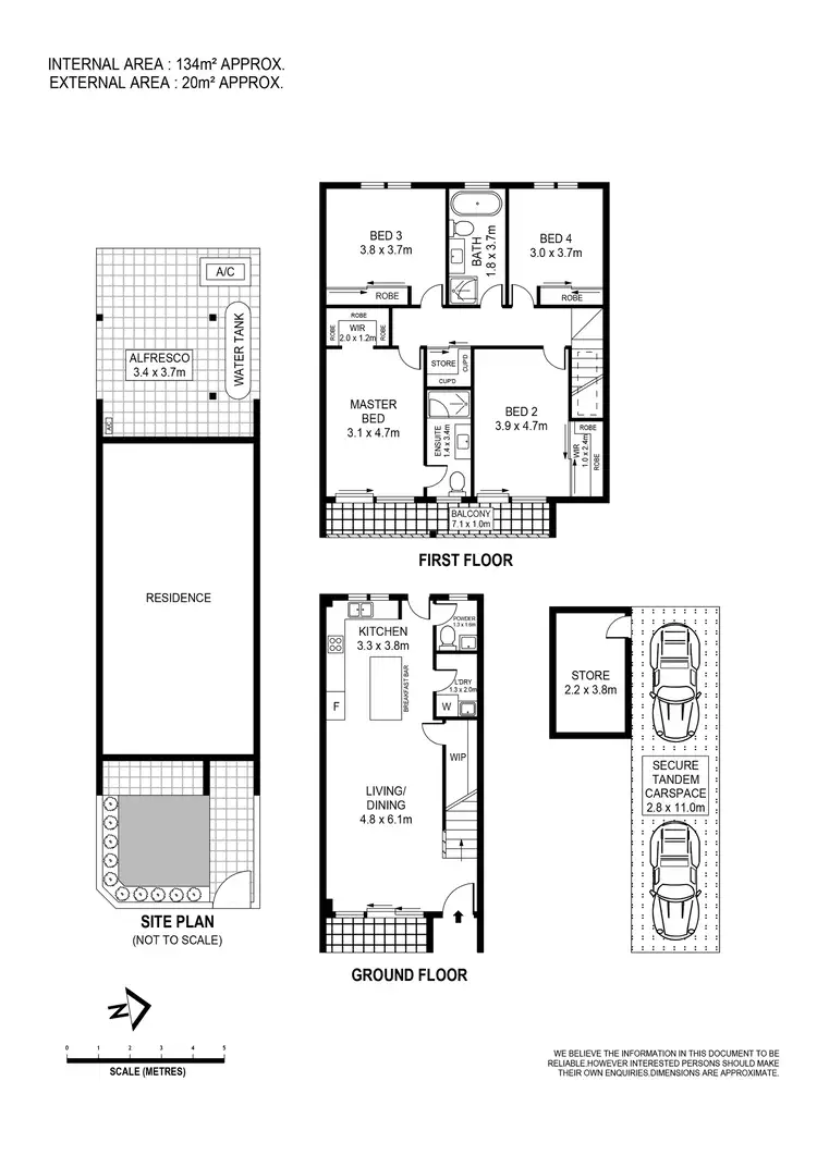 Floorplan of Homely townhouse listing, 3/120 Karne Street, Roselands NSW 2196