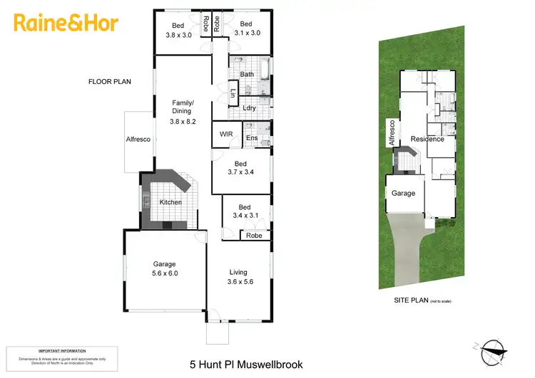 Floorplan of Homely house listing, 5 Hunt Place, Muswellbrook NSW 2333