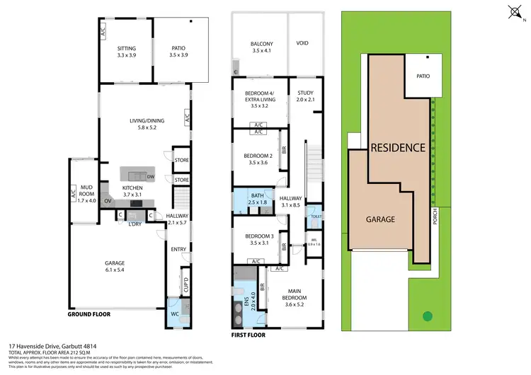 Floorplan of Homely house listing, 17 Havenside Drive, Garbutt QLD 4814
