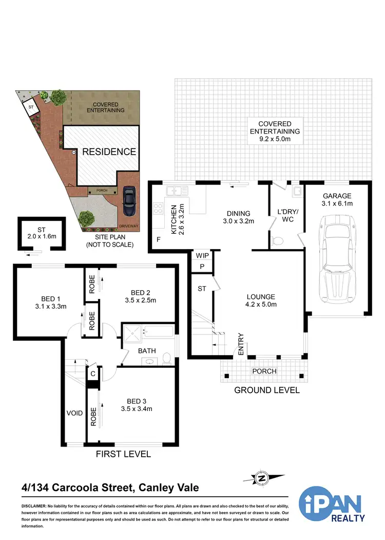 Floorplan of Homely townhouse listing, 4/134 Carcoola Street, Canley Vale NSW 2166