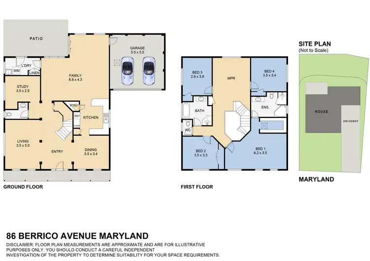 Floorplan of Homely house listing, 86 Berrico Avenue, Maryland NSW 2287