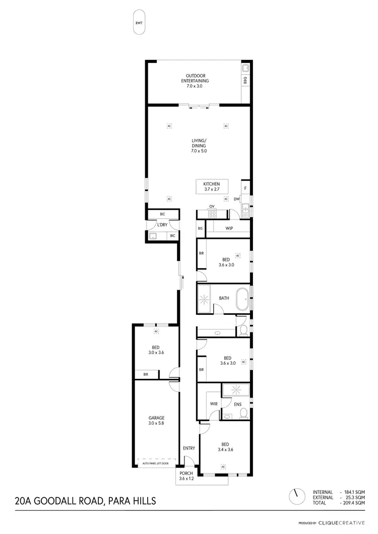 Floorplan of Homely house listing, 20A Goodall Road, Para Hills SA 5096