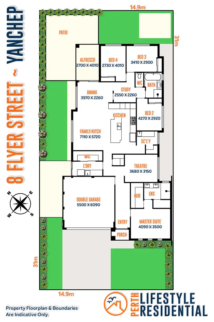 Floorplan of Homely house listing, 8 Flyer Street, Yanchep WA 6035