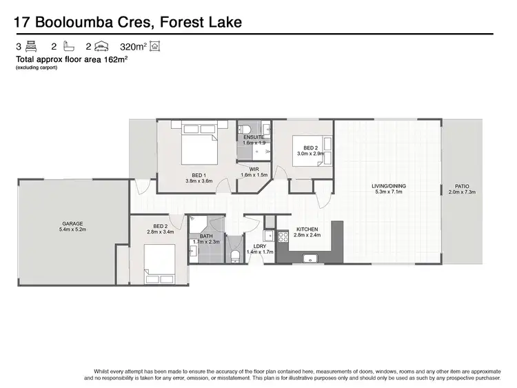 Floorplan of Homely house listing, 17 Booloumba Crescent, Forest Lake QLD 4078