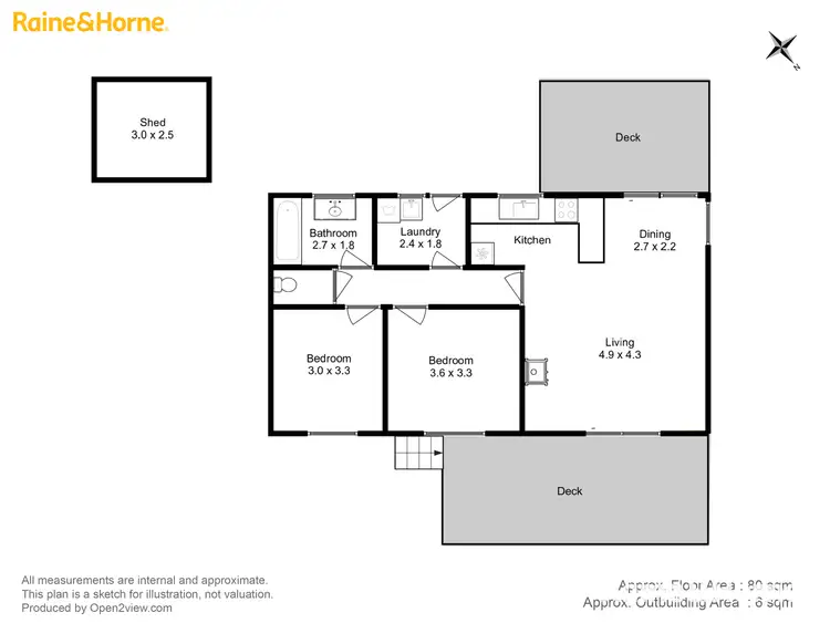 Floorplan of Homely house listing, 47 Mason Point Road, Eaglehawk Neck TAS 7179