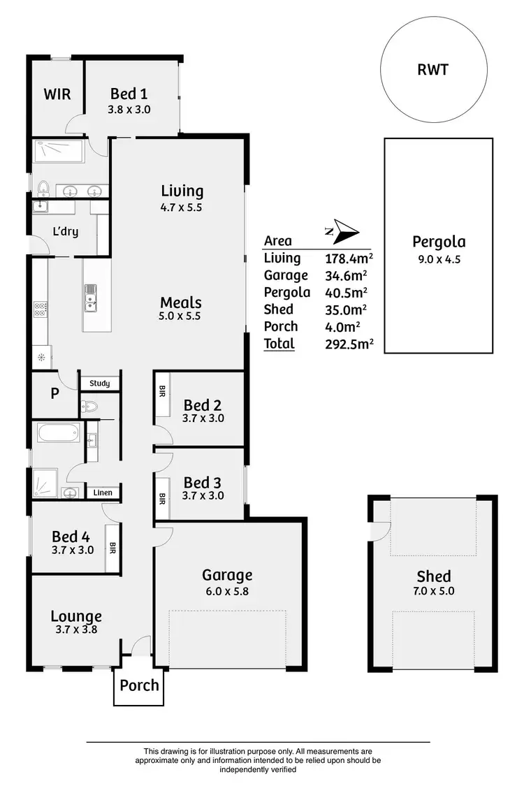 Floorplan of Homely house listing, 49 Hampden Way, Strathalbyn SA 5255