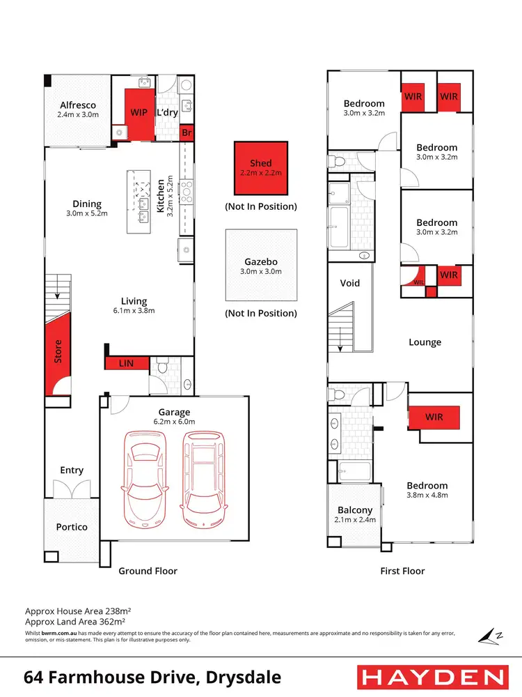 Floorplan of Homely house listing, 64 Farmhouse Avenue, Drysdale VIC 3222