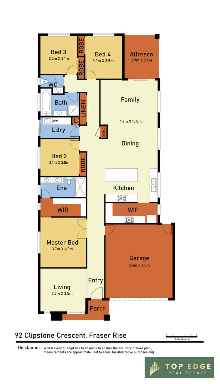 Floorplan of Homely house listing, 92 Clipstone Crescent, Fraser Rise VIC 3336