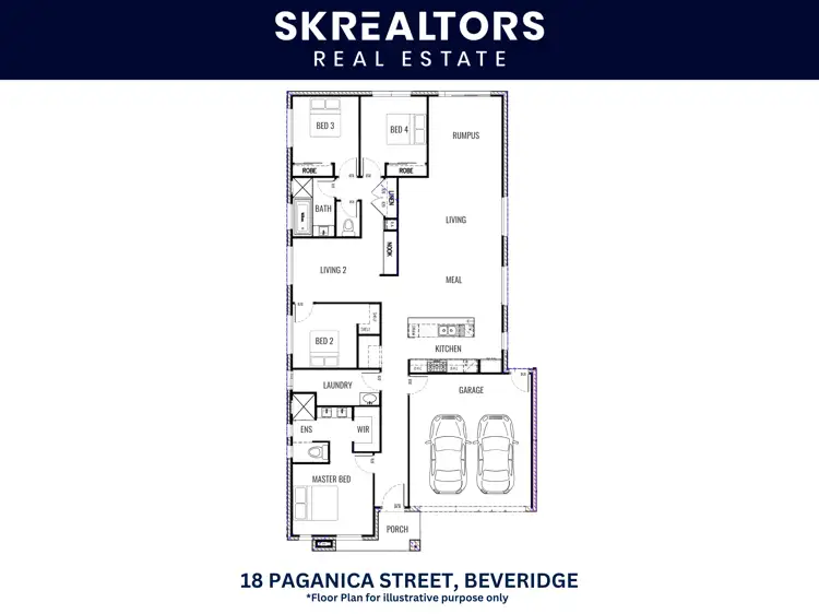 Floorplan of Homely house listing, 18 Paganica Street, Beveridge VIC 3753
