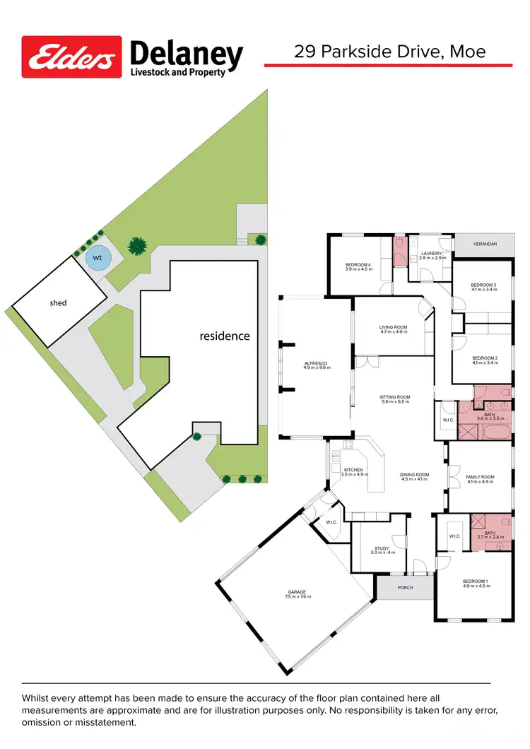 Floorplan of Homely house listing, 29 Parkside Drive, Moe VIC 3825