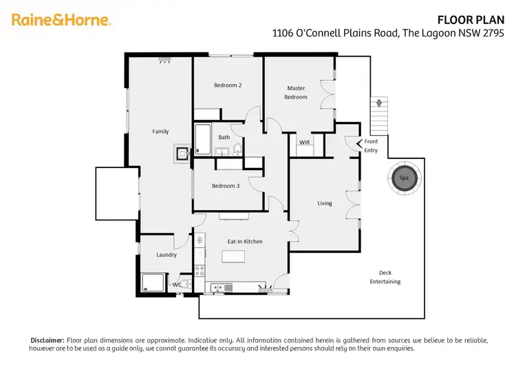 Floorplan of Homely rural property listing, 1106 O'Connell Plains Road, The Lagoon NSW 2795