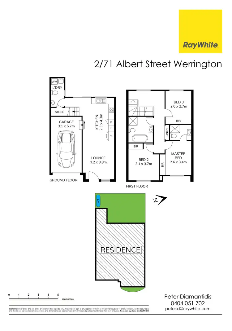 Floorplan of Homely townhouse listing, 2/71 Albert Street, Werrington NSW 2747
