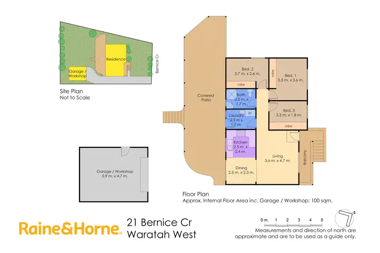 Floorplan of Homely house listing, 21 Bernice Crescent, Waratah West NSW 2298