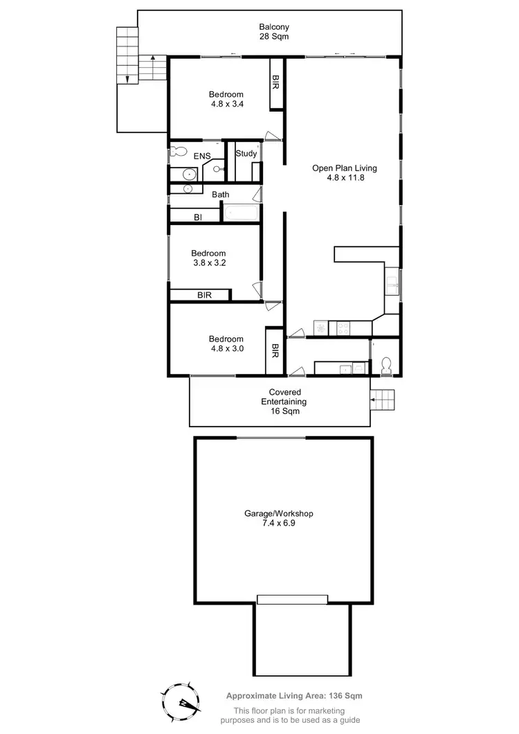 Floorplan of Homely house listing, 44 Myrica Street, Primrose Sands TAS 7173