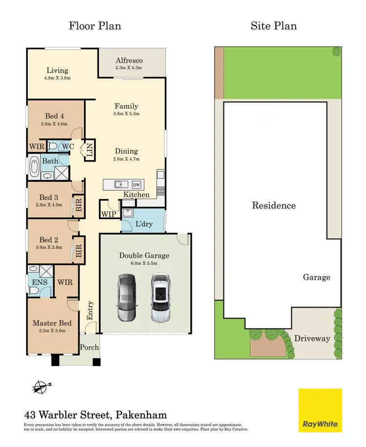 Floorplan of Homely house listing, 43 Warbler Street, Pakenham VIC 3810