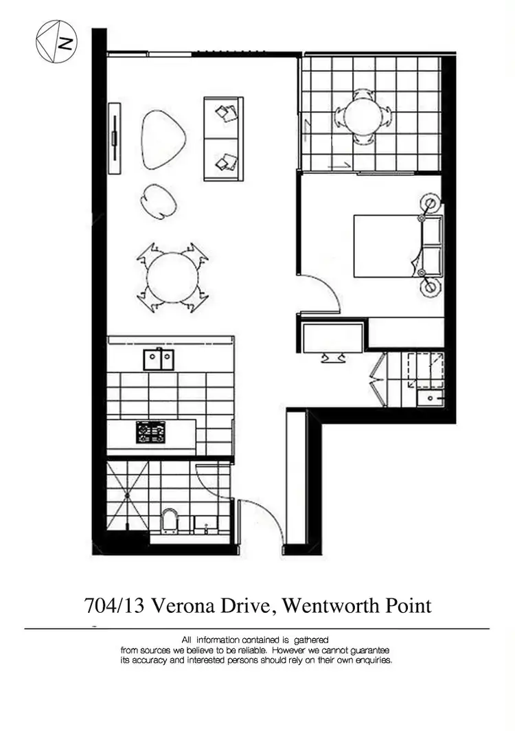 Floorplan of Homely apartment listing, 704/13 Verona Drive, Wentworth Point NSW 2127
