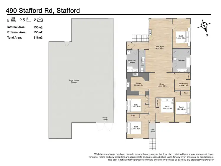 Floorplan of Homely house listing, 490 Stafford Road, Stafford QLD 4053
