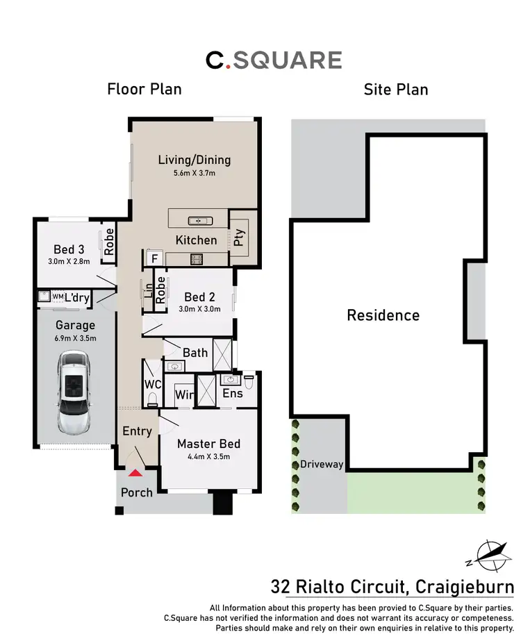 Floorplan of Homely house listing, 32 Rialto Circuit, Craigieburn VIC 3064