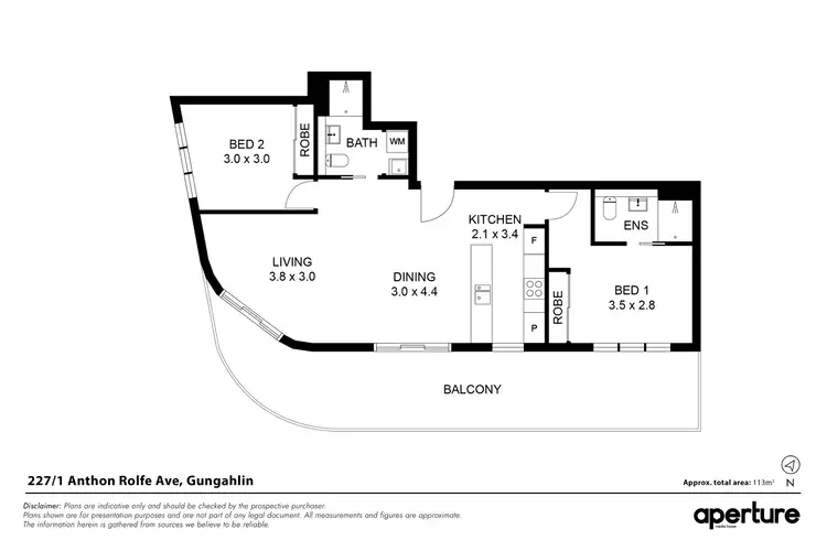 Floorplan of Homely apartment listing, 227/1 Anthony Rolfe Avenue, Gungahlin ACT 2912
