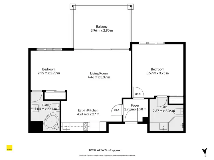 Floorplan of Homely apartment listing, 80/70-76 Davidson Street, Port Douglas QLD 4877