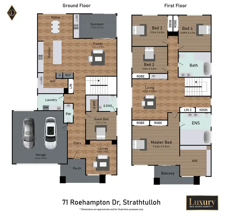 Floorplan of Homely house listing, 71 ROEHAMPTON DRIVE, Strathtulloh VIC 3338